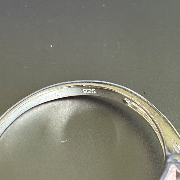 Orange Topaz Sterling Silver Ring 925 Oval Cut 10 - Picture 6 of 6